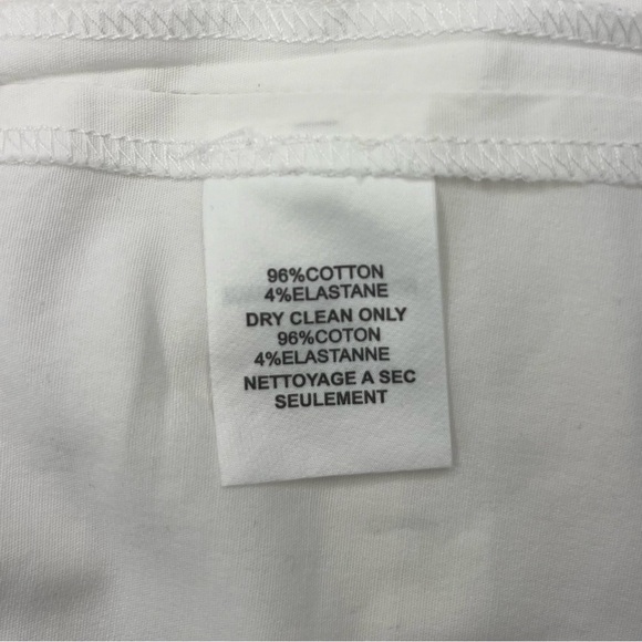 Trina Turk White Asymetrical Cotton Top Size XS - Picture 6 of 9